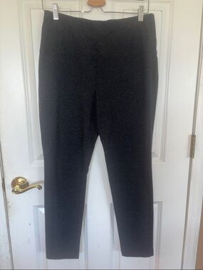 Classic Gray Knit Stretch Pants